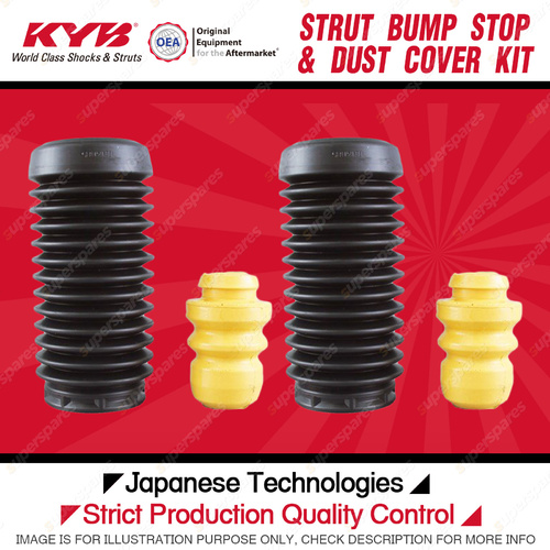 2x Front KYB Strut Bump Stops + Dust Covers Kit for Mazda 2 DY ZY FWD Hatchback