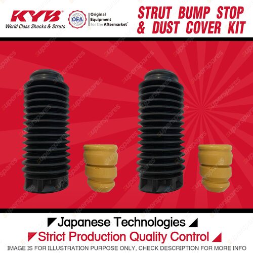 2x KYB Front Strut Bump Stop + Dust Cover Kit for Peugeot 208 1.2 1.6L Hatch