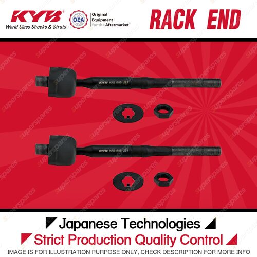 2 Pcs KYB Front Rack Ends for Mazda Mazda2 DJ DL Hatchback Sedan 11/2014-On FWD