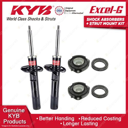 Pair Front KYB Shock Absorbers Strut Mount Kit for Audi TT TTS 8J TFSI TDI 06-15