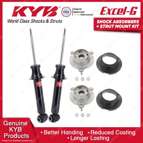 2 Front KYB Shock Absorbers Strut Mount Kit for Citroen C4 B7 Sedan Wagon 08-10