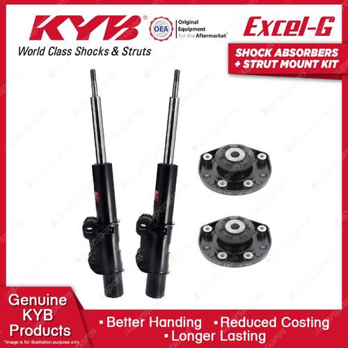2 Front KYB Shock Absorbers Strut Mount Kit for Mercedes-Benz Sprinter W906