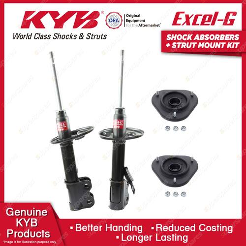 2 Front KYB Shock Absorbers Strut Mount Kit for Toyota Corolla AE 82 90 92 93 94