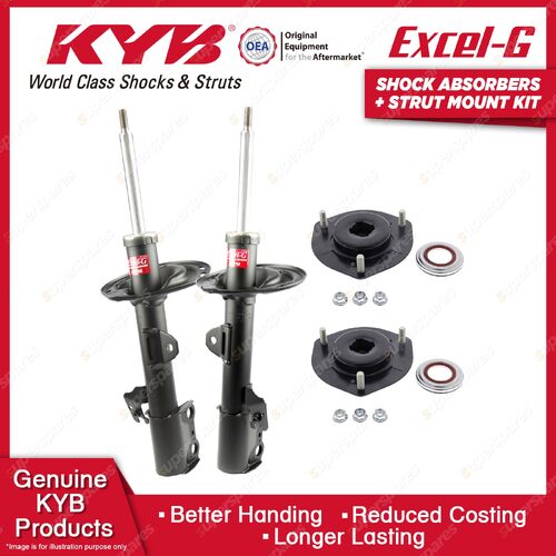 Front KYB Shock Absorbers Strut Mount Kit for Toyota Kluger GSU40R GSU45R 10-14