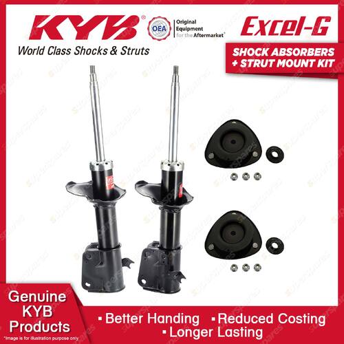 Pair Front KYB Shock Absorbers + Strut Mount Kit for Daihatsu Terios J102G 01-05