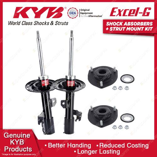 2x Front KYB Shock Absorbers Strut Mount for Lexus ES300 MCV30R 01-08
