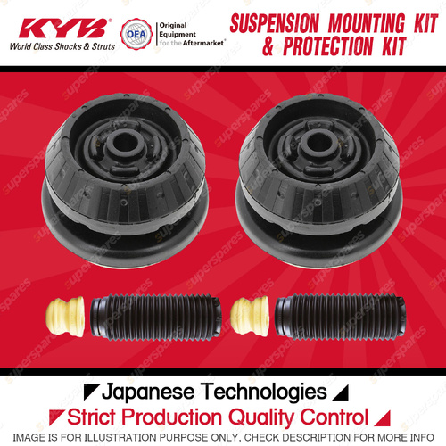 KYB Front Strut Mount Bump Stop Dust Cover Kit for Mercedes Benz Viano 639