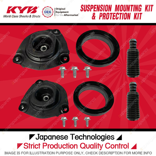 KYB Front Strut Mount Bump Stop Dust Cover Kit for Nissan Pulsar B17 C12 13-18