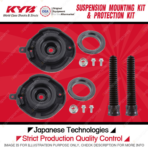 KYB Front Strut Mount Bump Stop Dust Cover Kit for Renault Scenic JA Wagon 00-05