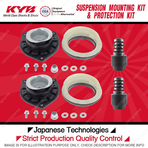 KYB Front Strut Mount Bump Stop Dust Cover Kit for Renault Scenic J84 F4R Megane