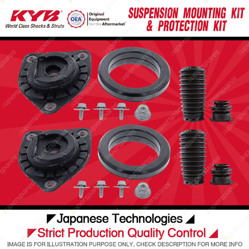 KYB Front Strut Mount Bump Stop Dust Cover Kit for Renault Laguna X91 2.0 08-11