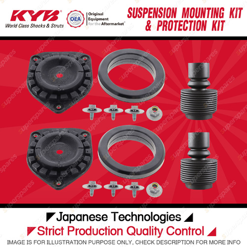 KYB Front Strut Mount Bump Stop Dust Cover Kit for Renault Fluence X38 10-On