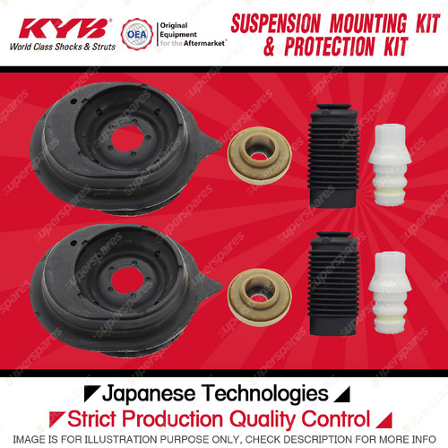 KYB Front Strut Mount Bump Stop Dust Cover Kit for Fiat 500 500C 169A3 312A2