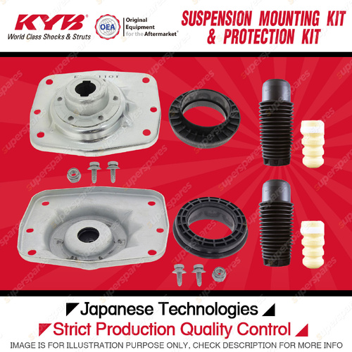 KYB Front Strut Mount Bump Stop Dust Cover Kit for Citroen Dispatch 2007-2008
