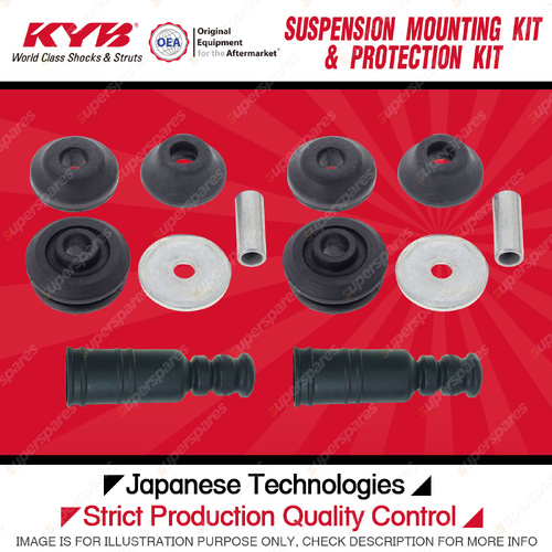 KYB Rear Strut Mount Bump Stop Dust Cover Kit for Peugeot 4007 SUV 2009-2014