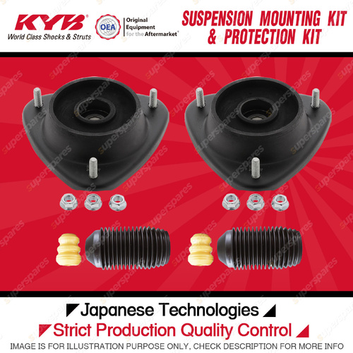 KYB Front Strut Mount Bump Stop Dust Cover Kit for Subaru Impreza GD GG 00-08