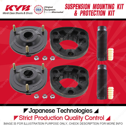 KYB Rear Strut Mount Bump Stop Dust Cover Kit for Subaru Forester SG9 2002-2006
