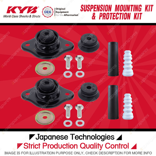 KYB Rear Strut Mount Bump Stop Dust Cover Kit for Daewoo Kalos T200 2003-2004