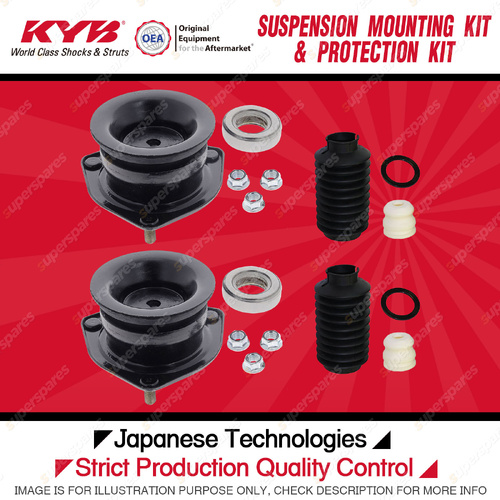 KYB Front Strut Mount Bump Stop Dust Cover Kit for Nissan Maxima J30 Sedan 90-93