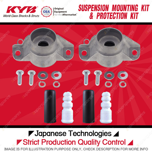 KYB Rear Strut Mount Bump Stop Dust Cover Kit for Audi A4 B8 Q5 8R 2008-On