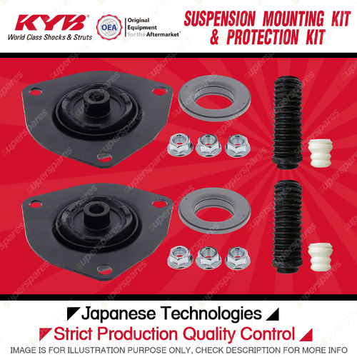 KYB Front Strut Mount Bump Stop Dust Cover Kit for Nissan X-Trail T30 2001-2007