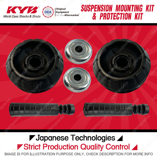 KYB Rear Strut Mount Bump Stop Dust Cover Kit for Nissan Micra K13 Hatch 2010-On