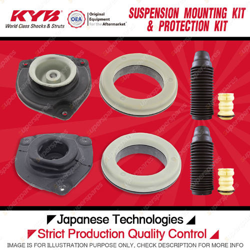 KYB Front Strut Mount Bump Stop Dust Cover Kit for Renault Koleos H45 2008-2016