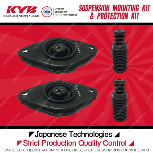 KYB Rear Strut Mount Bump Stop Dust Cover Kit for Nissan Pulsar N16 Hatch 01-06