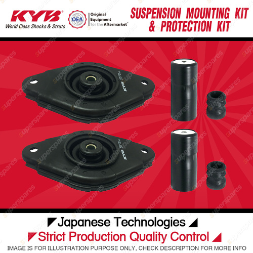 KYB Rear Strut Mount Bump Stop Dust Cover Kit for Nissan Pulsar N16 Sedan 00-06