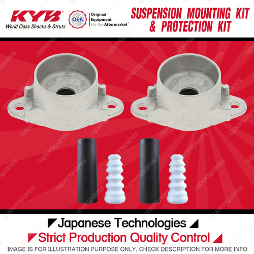 KYB Rear Strut Mount Bump Stop Dust Cover Kit for Mazda 2 DY Hatchback 2002-2007