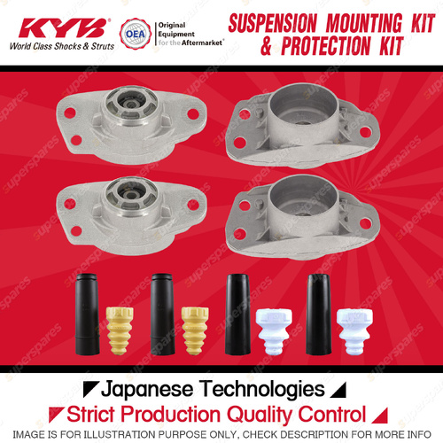 KYB Rear Strut Mount Bump Stop Dust Cover Kit for Audi A3 8P 2004-2013