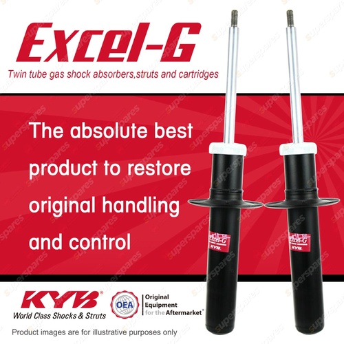 2x Front KYB Excel-G Shock Absorbers for AUDI A6 C7 2.0 1.8 FWD 2011-On