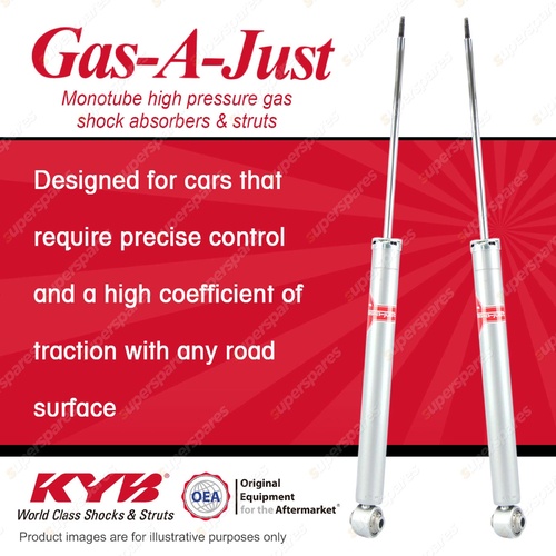 2x Rear KYB Gas-A-Just Shock Absorbers for Ford Fiesta WP WQ WS I4 DT4 FWD All