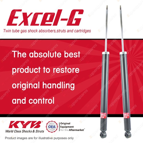 2x Rear KYB Excel-G Shock Absorbers for Ford Focus LS LT LV 2.0 FWD All