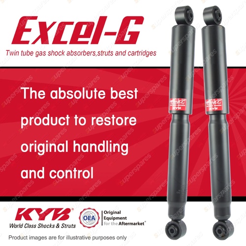 2x Rear KYB Excel-G Shock Absorbers for Holden Captiva CG CG II FWD 4WD SUV