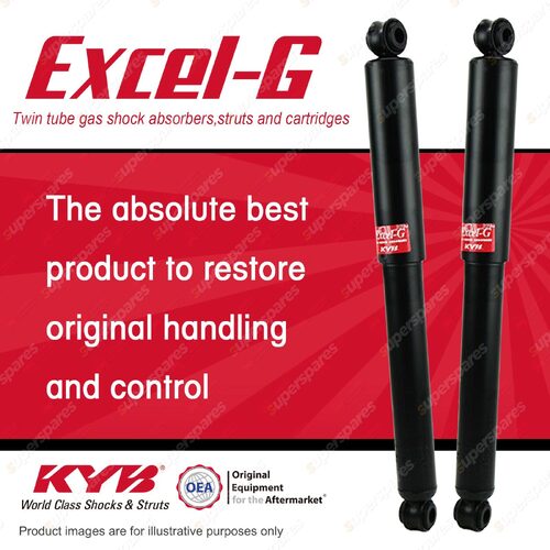 2x Rear KYB Excel-G Shock Absorbers for Holden Colorado RG LWH 2.8 DT4 4WD All