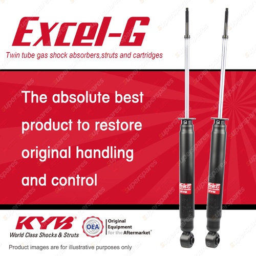 2x Rear KYB Excel-G Shock Absorbers for Hyundai Santa Fe SM I4 V6 4WD Wagon