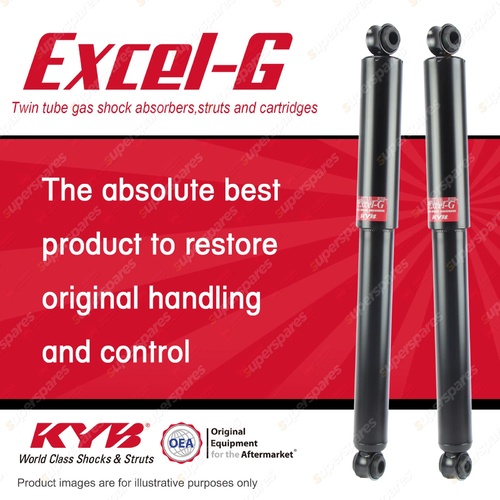 2x Rear KYB Excel-G Shock Absorbers for Isuzu D-Max TF RWD 4WD Hi-rider 08-12