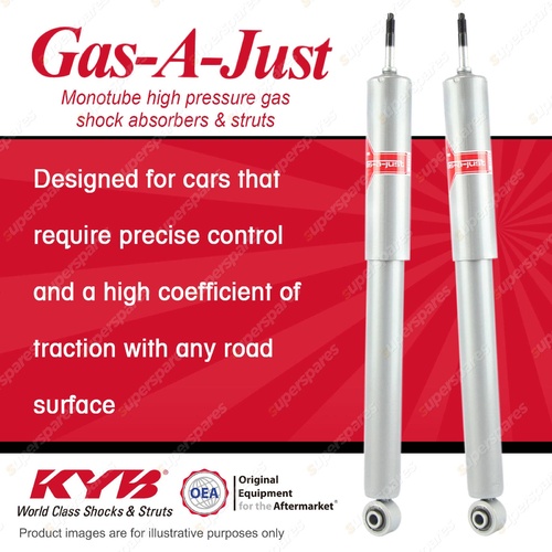 2x Front KYB Gas-A-Just Shocks for Jaguar Sovereign  XJ12 XJ6 Series I II III