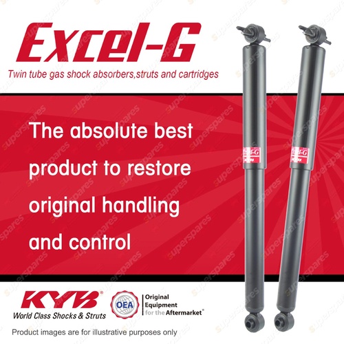 2x Rear KYB Excel-G Shock Absorbers for KIA Rio BC A5D 1.5 D4 FWD All 00-02