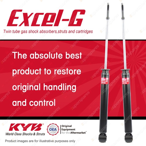 2x Rear KYB Excel-G Shock Absorbers for Nissan Cube Z11 Z12 I4 4WD FWD 02-08