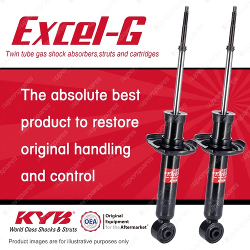 2x Rear KYB Excel-G Shock Absorbers for Nissan Pulsar N16 QG18DE 1.8 I4 FWD