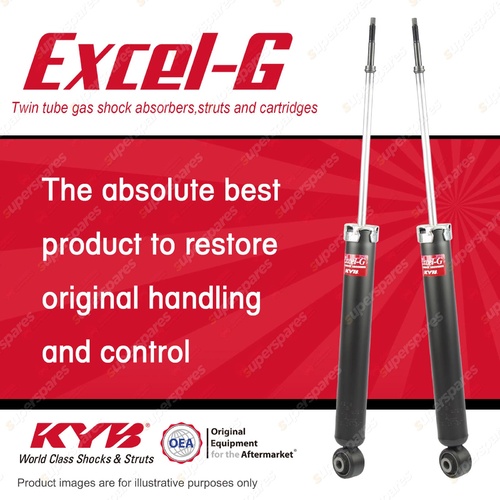 2x Rear KYB Excel-G Shock Absorbers for Nissan Pulsar B17 C12 I4 FWD 2013-On