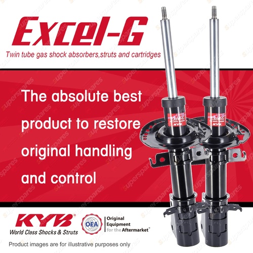 2x Front KYB Excel-G Strut Shock Absorbers for Renault Kangoo X61 FWD Van 10-On