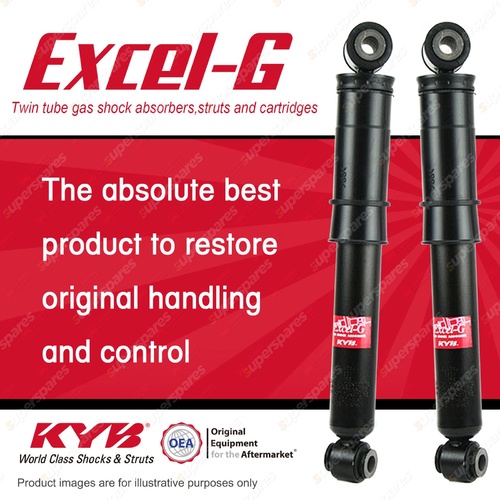 2x Rear KYB Excel-G Shock Absorbers for Renault Kangoo X61 DT4 I4 FWD Van 10-On