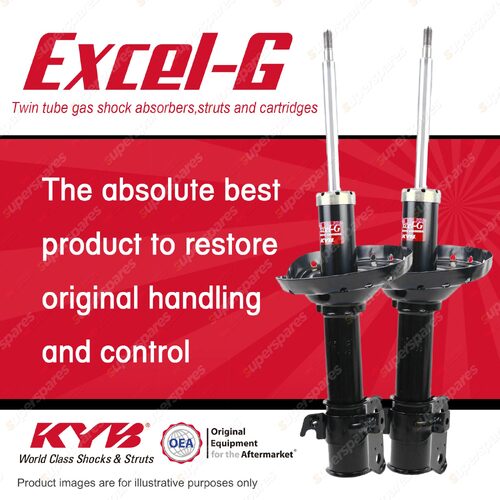 2x Front KYB Excel-G Strut Shock Absorbers for Subaru Forester SG9 X, XS EJ253