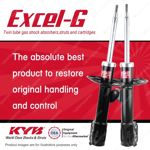 2x Front KYB Excel-G Strut Shock Absorbers for Toyota Prius C NHP10R Hybrid