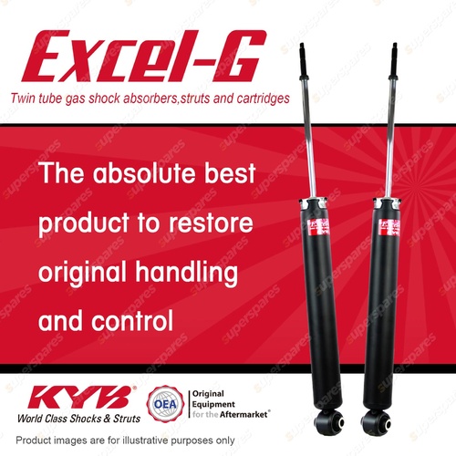 2x Rear KYB Excel-G Shock Absorbers for Nissan Juke F15 1.6 AWD SUV Manual