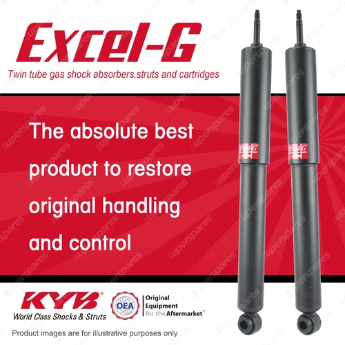 2x Rear KYB Excel-G Shock Absorbers for Toyota Landcruiser FJ80 4WD Wagon 90-92