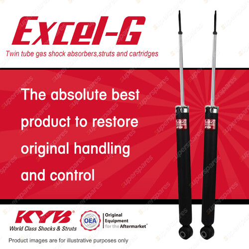 2x Rear KYB Excel-G Shock Absorbers for Nissan Leaf ZE0 FWD Hatchback